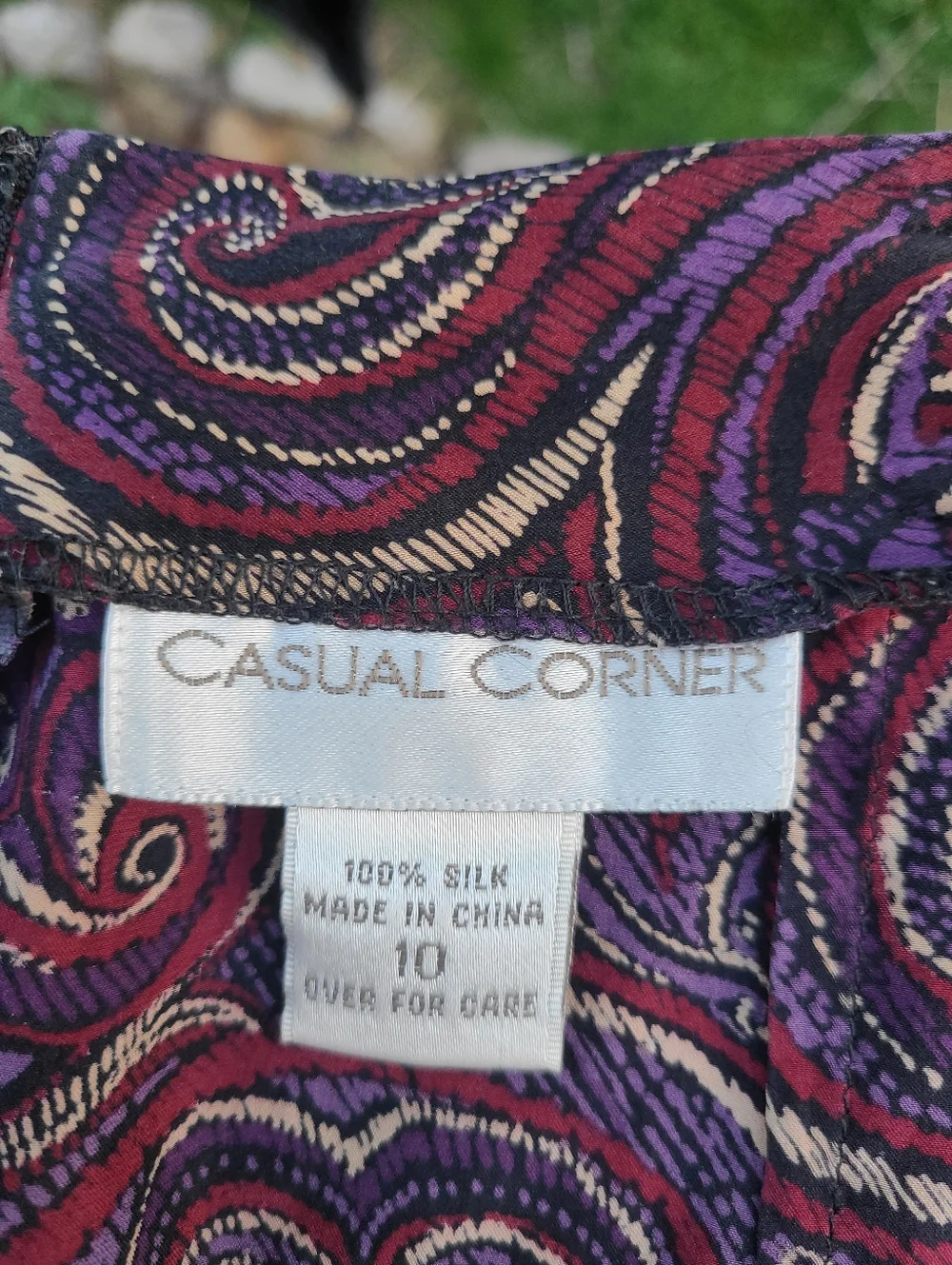 silk paisley maxi skirt - Picture 2 of 4